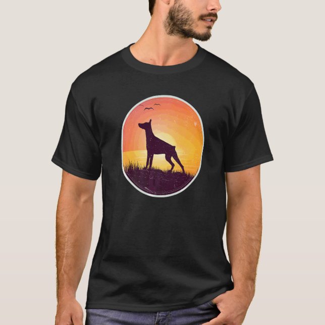 Camiseta Raza de perro Dobermann  13 (Anverso)