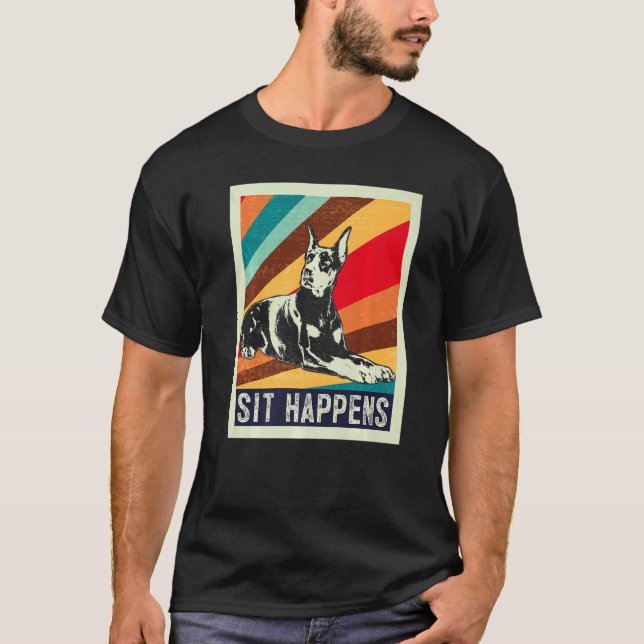 Camiseta Raza de perro Dobermann 2 (Anverso)