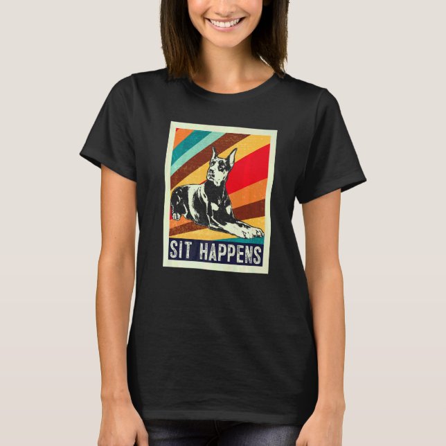 Camiseta Raza de perro Dobermann  2 (Anverso)