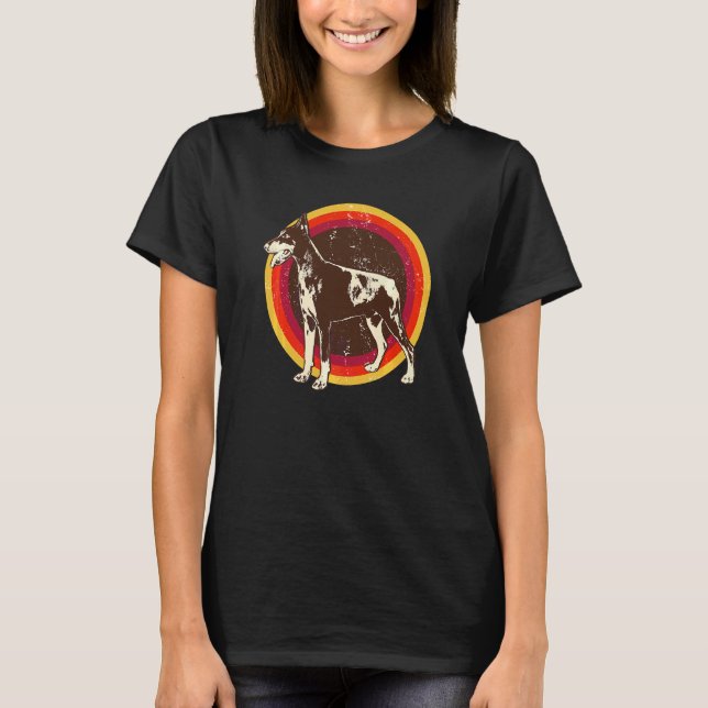 Camiseta Raza de perro Dobermann  23 (Anverso)