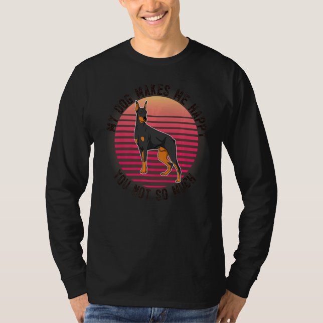Camiseta Raza de perro Dobermann 26 (Anverso)