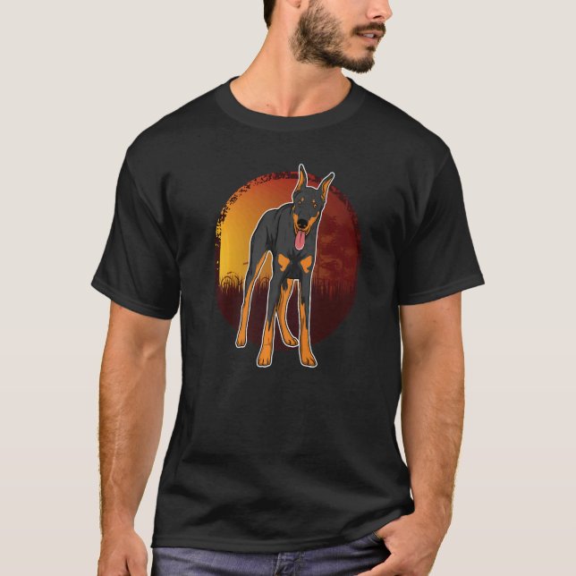 Camiseta Raza de perro Dobermann 63 (Anverso)
