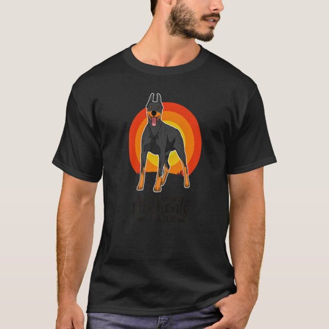 Camiseta Raza de perro Dobermann  73 (Anverso)