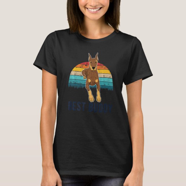 Camiseta Raza de perro Dobermann Premium (Anverso)