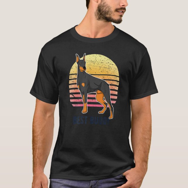 Camiseta Raza de perro Dobermann Premium_2 (Anverso)