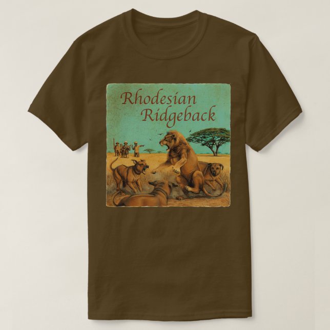 Camiseta Raza de perro el regreso de Rodesia (Diseño del anverso)