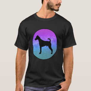 Camiseta Raza de perro Fox Terrier Perro Silueta Espacio Ga
