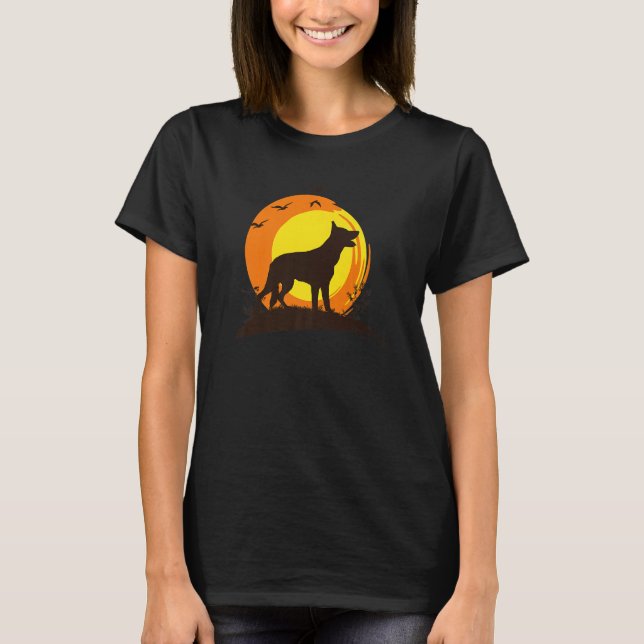Camiseta Raza De Perro Gsd De Pastor Alemán 10 (Anverso)