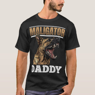 Camiseta Raza de perro Malinois belga Maligator Daddy