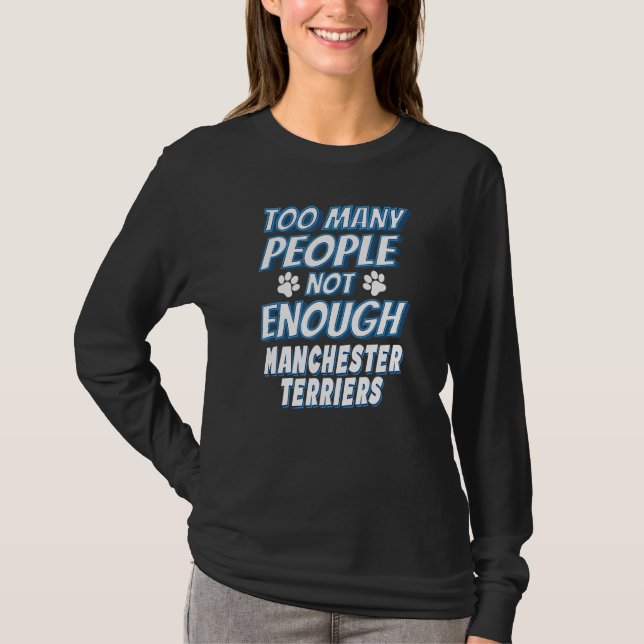Camiseta Raza de perro Manchester Terrier Antisocial (Anverso)