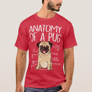 Camiseta Raza de perro Mascota de animal Perro Cute Pug Ana