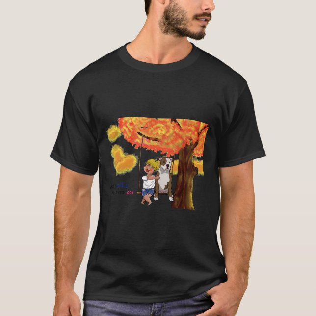 Camiseta Raza De Perro Personalizado De Perro Estadounidens (Anverso)