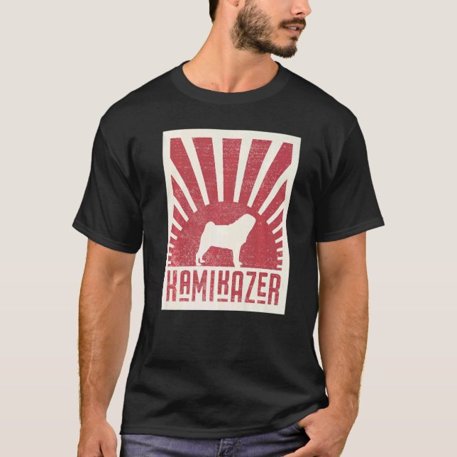 Camiseta Raza de perro Pug Mops Carlin 12 (Anverso)