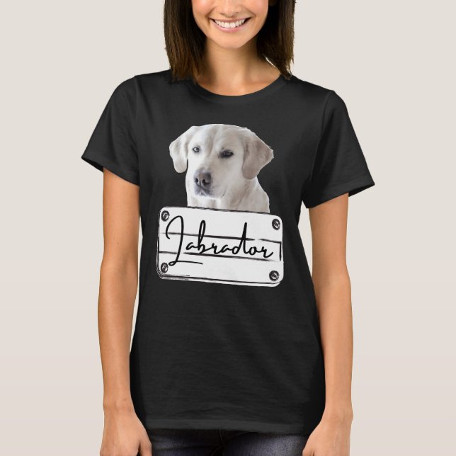 Camiseta Raza de perro recuperadora de labrador (Anverso)