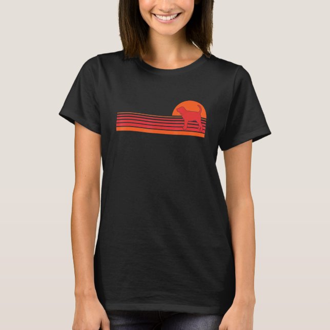 Camiseta Raza de perro sangrienta Retro Retro Estilo de cos (Anverso)