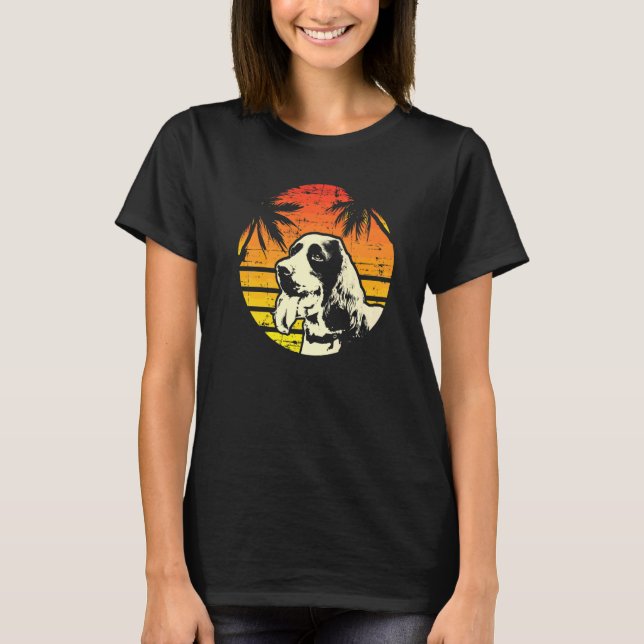 Camiseta Raza de perro Springer Spaniel inglés  2 (Anverso)