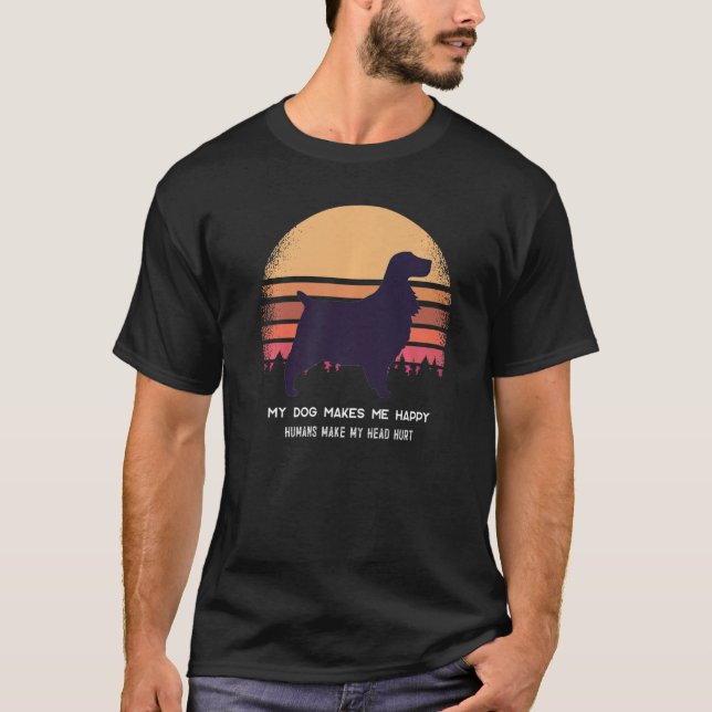 Camiseta Raza de perro Springer Spaniel Inglés  44 (Anverso)