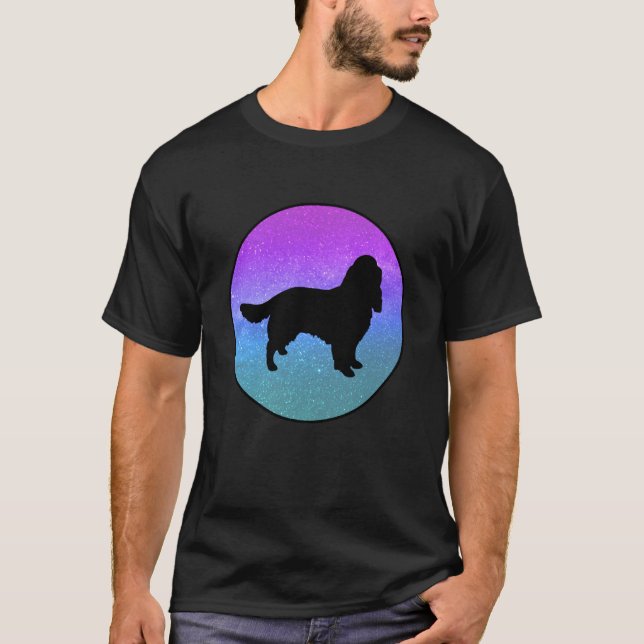 Camiseta Raza de perro Springer Spaniel inglés Perro Espaci (Anverso)