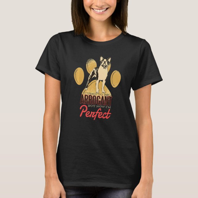 Camiseta Raza de Perro Terrier de Boston 161 (Anverso)