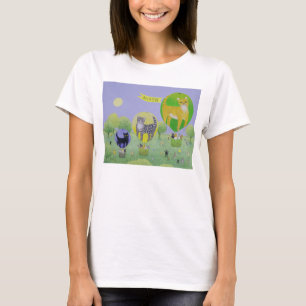 Camiseta Raza del globo del gato