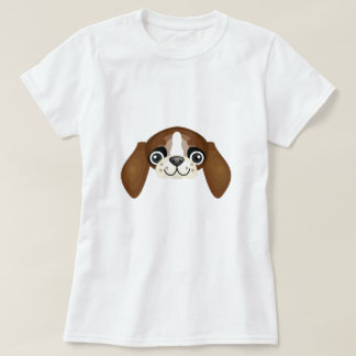 Camiseta Raza del perro de aguas de juguete inglés de Brown