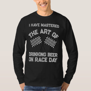Camiseta Raza divertida: Hombres Race Race Checkered Flag F