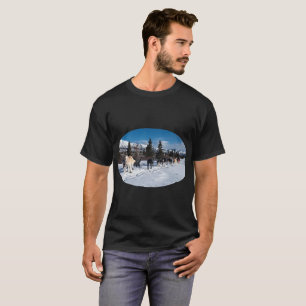 Camiseta Raza fornida del trineo del perro de Alaska