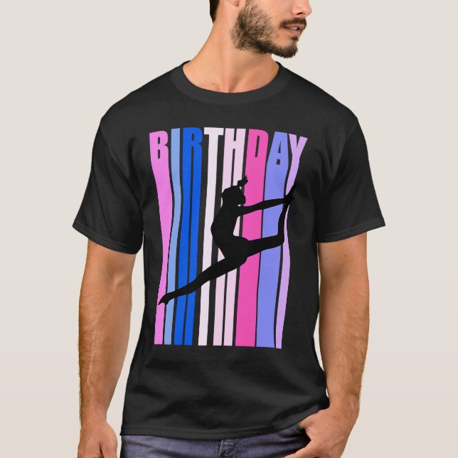 Camiseta Raza Retro Rosa Púrpura Danza Temporada de Anivers (Anverso)