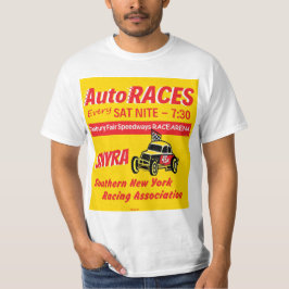 Camiseta ¡RAZAS AUTOS! Logotipo justo de los carreteras