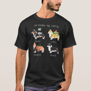 Camiseta Razas De Moda De Corgi Cycorg Corganic Hardcorg Un