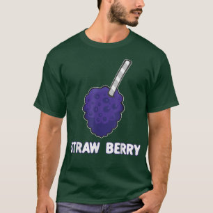 Camiseta Razas de paja Raspberry Pun Verano Frutas Vegetale