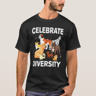 Camiseta Razas de Perros Pug Corgi Golden Boxer Celebran Di