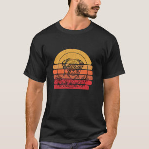 Camiseta Razas De Perros Pug Flores Silvestres Retro - Pugs