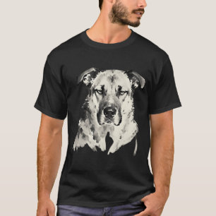 Camiseta Razas turcas Pintura a tinta Primer plano