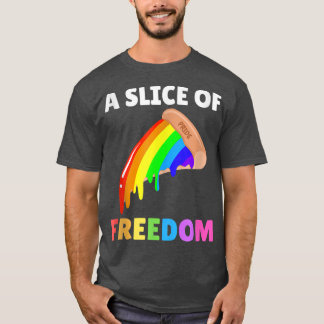 Camiseta Razón De La Libertad Pizza Orgullo Gay Arcoiris Gr