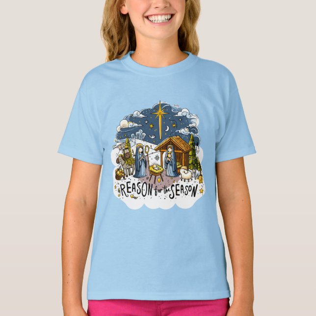 Camiseta Razón De La Temporada La Natividad De Jesús (Anverso)