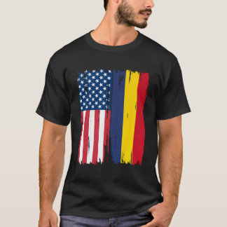 Camiseta Razones de la bandera media estadounidense de Eeuu