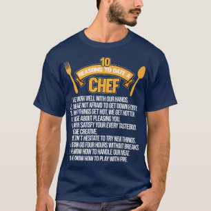Camiseta Razones Hasta La Fecha Chef Cocina Cocina Cocina M