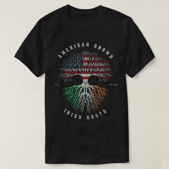 Camiseta Razones irlandesas cultivadas estadounidenses Band (Diseño del anverso)