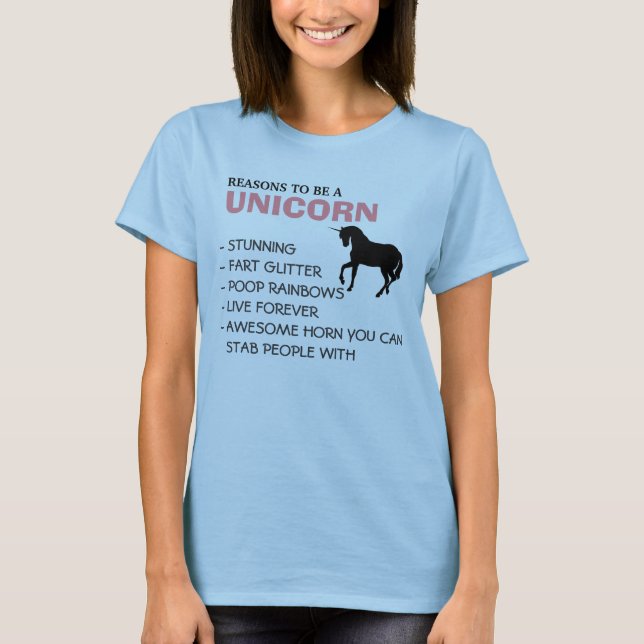 Camiseta Razones para ser unicornio (Anverso)