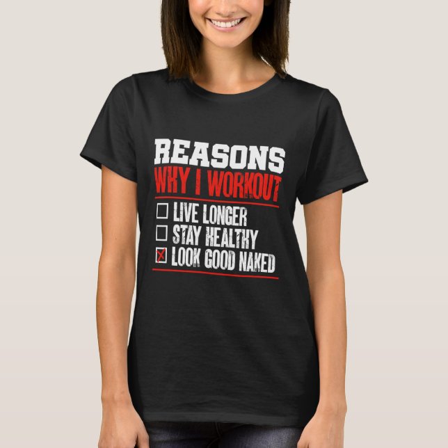 Camiseta Razones por las que trabajo en gimnasia para adult (Anverso)