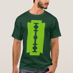 Camiseta Razor Blade - Martian Green sobre Dark
