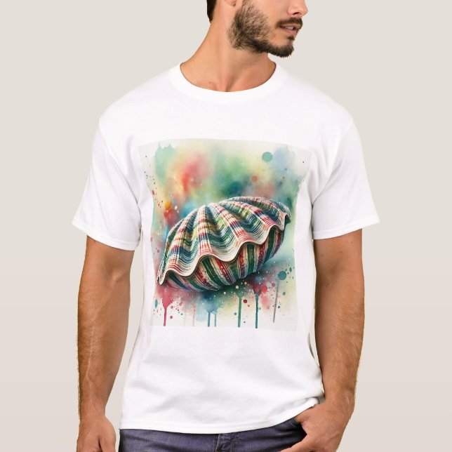 Camiseta Razor Clam Longueiron 020824AREF123 - Watercolor (Anverso)