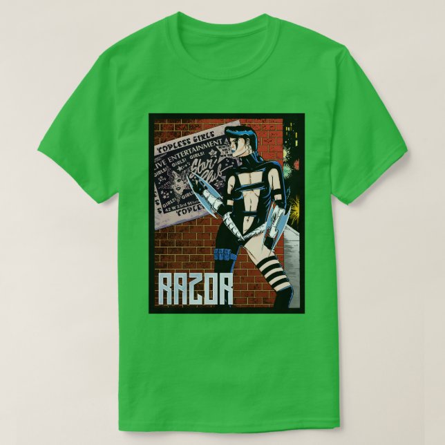 Camiseta Razor PinUp (Diseño del anverso)