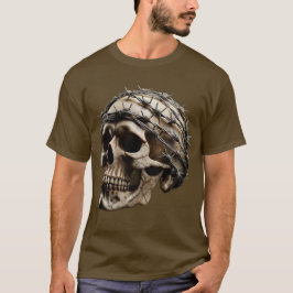 Camiseta Razor Wire Calavera envuelta