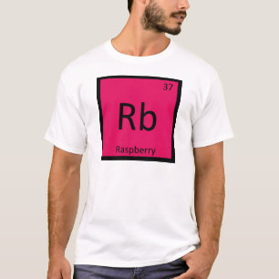 Camiseta Rb - Tabla Periódica Química de Frutas de Frambues