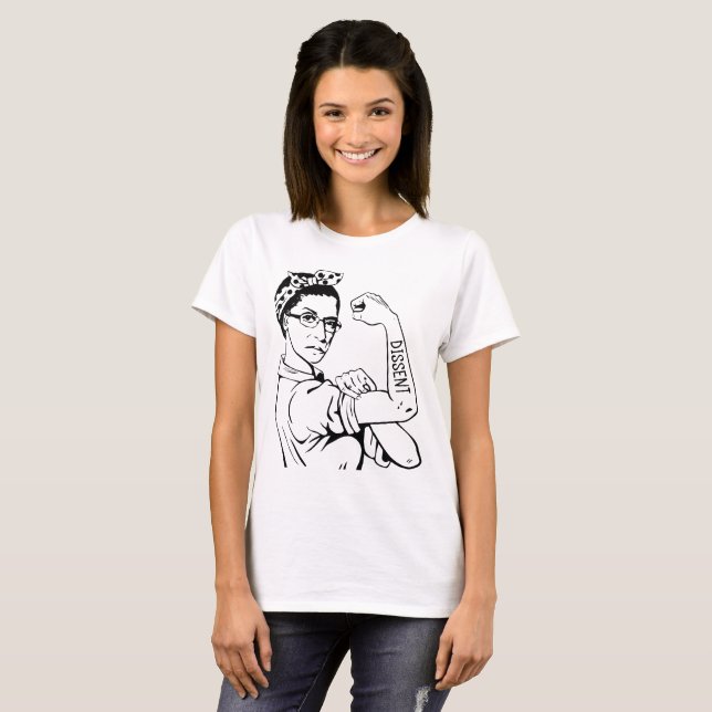 Camiseta RBG notorio irrompible - desacuerdo (Anverso completo)