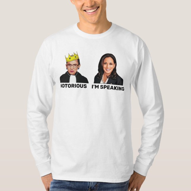Camiseta RBG notorio Kamala Harris estoy hablando (Anverso)
