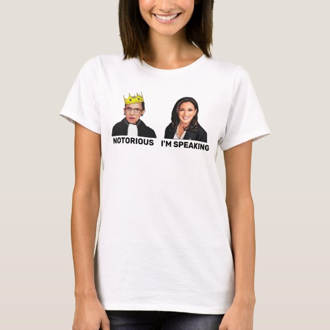 Camiseta RBG notorio Kamala Harris estoy hablando (Anverso)
