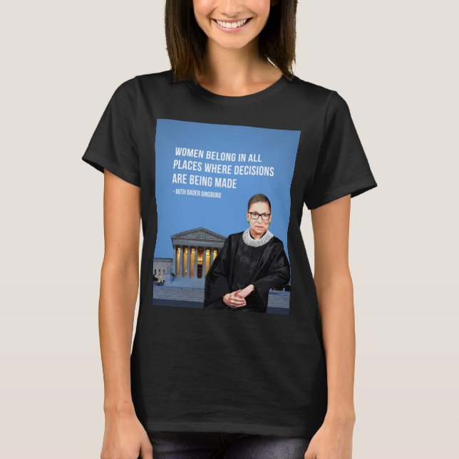 Camiseta RBG Ruth Bader Ginsburg (Anverso)